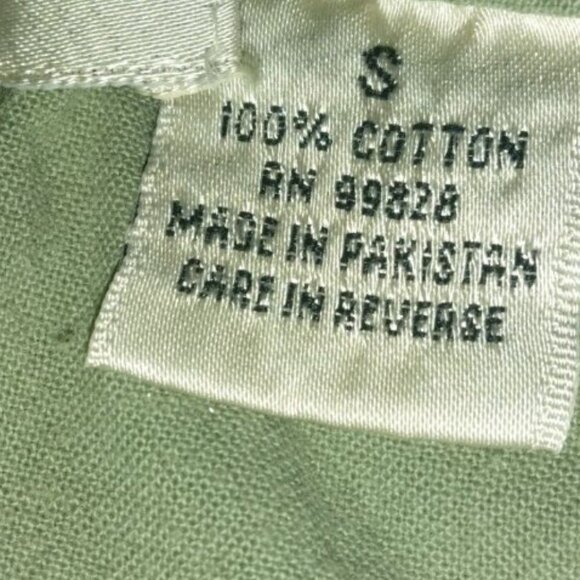 'UNISEX' GREEN PANS COTTON TWO-PIECE - Picture 15 of 16